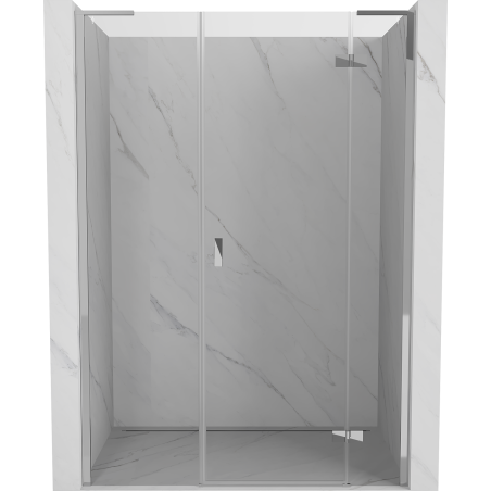 Mexen Mist-H L Duschdachflügel rechts 130 cm, transparent, chrom - 8A5L-130-001-01-00-P