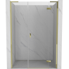 Mexen Mist-H L Duschpendeltür rechts 145 cm, transparent, gold - 8A5L-145-001-50-00-P