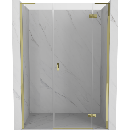 Mexen Mist-H L Duschdrehflügeltür rechts 150 cm, transparent, gold - 8A5L-150-001-50-00-P