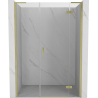 Mexen Mist-H L Duschtür rechts 120 cm, transparent, gold gebürstet - 8A5L-120-001-55-00-P