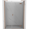 Mexen Mist-H L Duschdrehtür rechts 145 cm, transparent, gebürstetes Kupfer - 8A5L-145-001-65-00-P