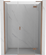 Mexen Mist-H L duschtür rechts 150 cm, transparent, gebürstetes Kupfer - 8A5L-150-001-65-00-P
