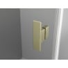 Mexen Mist-H L Duo Duschkabine rechtsschwingend 75 x 115 cm, transparent, gebürstet gold - 8A5L-075L-115P-55-00