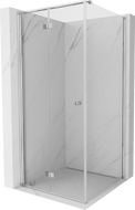 Mexen Mist-F Falt-Duschkabine links 75 x 75 cm, transparent, Chrom - 8A6T-075-075-01-00-L