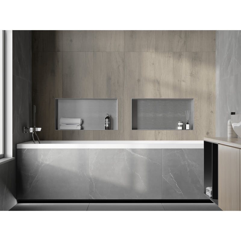 Mexen X-Wall-NR Nischenregal ohne Flansch 60 x 30 cm, Inox - 1911603010