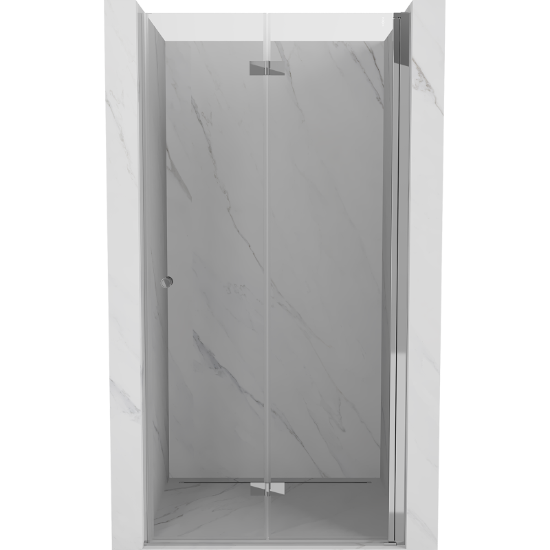 Mexen Mist-F Falttür Dusche rechts 90 cm, transparent, Chrom - 8A6-090-000-01-00-P