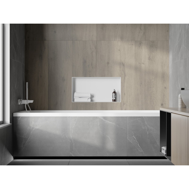 Mexen X-Wall-NR Einbauregal ohne Blende 60 x 30 cm, weiß - 1921603010