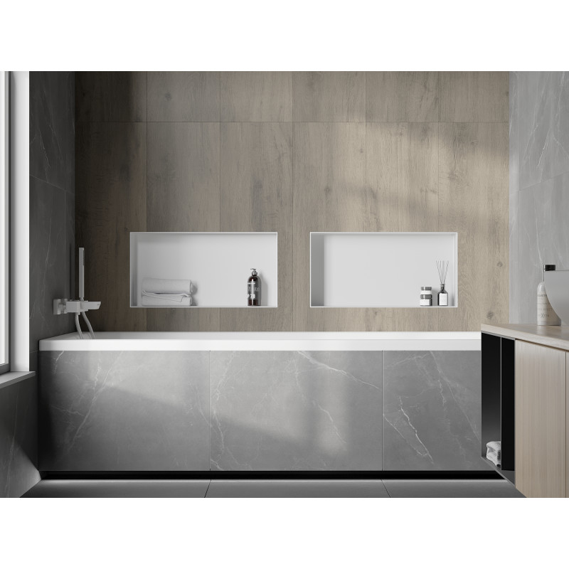 Mexen X-Wall-NR Nischenregal ohne Flansch 60 x 30 cm, weiß - 1921603010