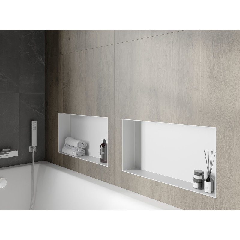 Mexen X-Wall-NR Nischenregal ohne Flansch 60 x 30 cm, weiß - 1921603010