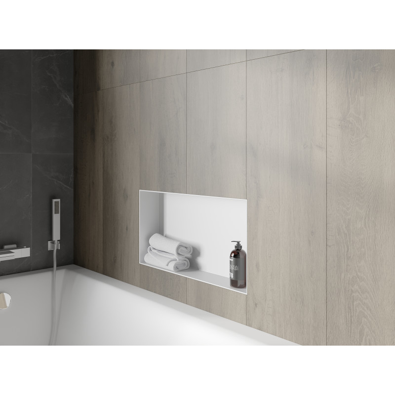 Mexen X-Wall-NR Nischenregal ohne Flansch 60 x 30 cm, weiß - 1921603010