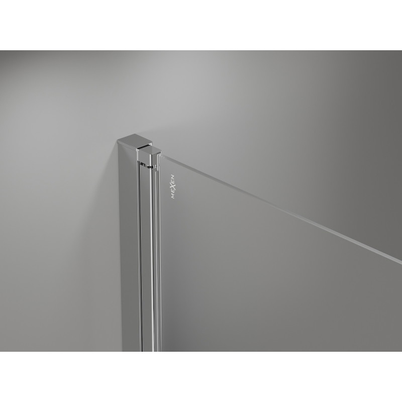 Mexen Mist-F Duo Falt-Duschkabine links 115 x 70 cm, transparent, Chrom - 8A6-115L-070P-01-00