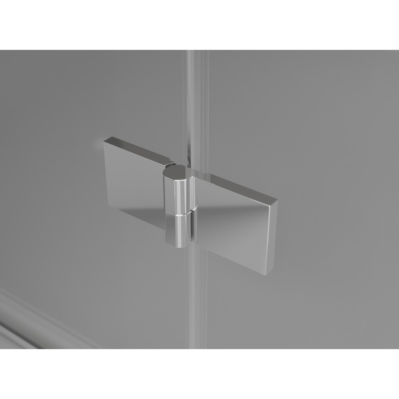 Mexen Mist-F Duo Falt-Duschkabine links 115 x 70 cm, transparent, Chrom - 8A6-115L-070P-01-00