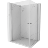 Mexen Mist-F Duo klappbare Duschkabine links 120 x 70 cm, transparent, Chrom - 8A6-120L-070P-01-00