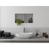 Mexen X-Wall-NR Nischenregal ohne Kragen mit Regal 60 x 30 cm, Inox - 1911603010S