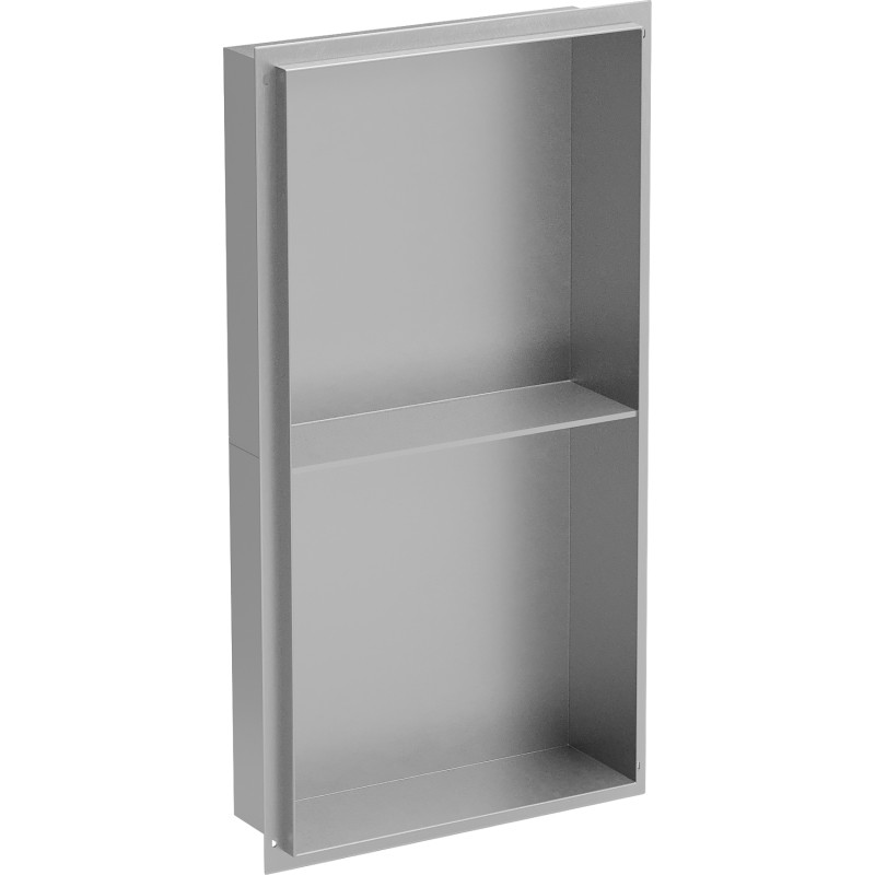 Mexen X-Wall-NR Nischenregal ohne Kragen mit Regal 60 x 30 cm, Inox - 1911603010S