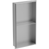 Mexen X-Wall-NR Nischenregal ohne Flansch mit Regal 60 x 30 cm, Inox - 1911603010S