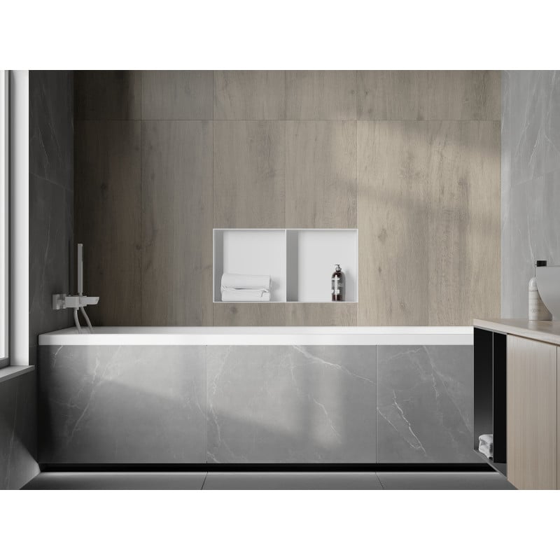 Mexen X-Wall-NR Nischenregal ohne Blende mit Regal 60 x 30 cm, weiß - 1921603010S