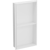 Mexen X-Wall-NR Nischenregal ohne Flansch mit Regal 60 x 30 cm, weiß - 1921603010S
