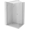 Mexen Mist-F klappbare Duschkabine links 100 x 120 cm, transparent, Chrom - 8A6T-100-120-01-00-L