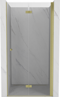 Mexen Mist-F Falttür Dusche rechts 60 cm, transparent, Gold - 8A6-060-000-50-00-P