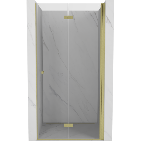 Mexen Mist-F Duschfaltüren rechts 75 cm, transparent, golden - 8A6-075-000-50-00-P