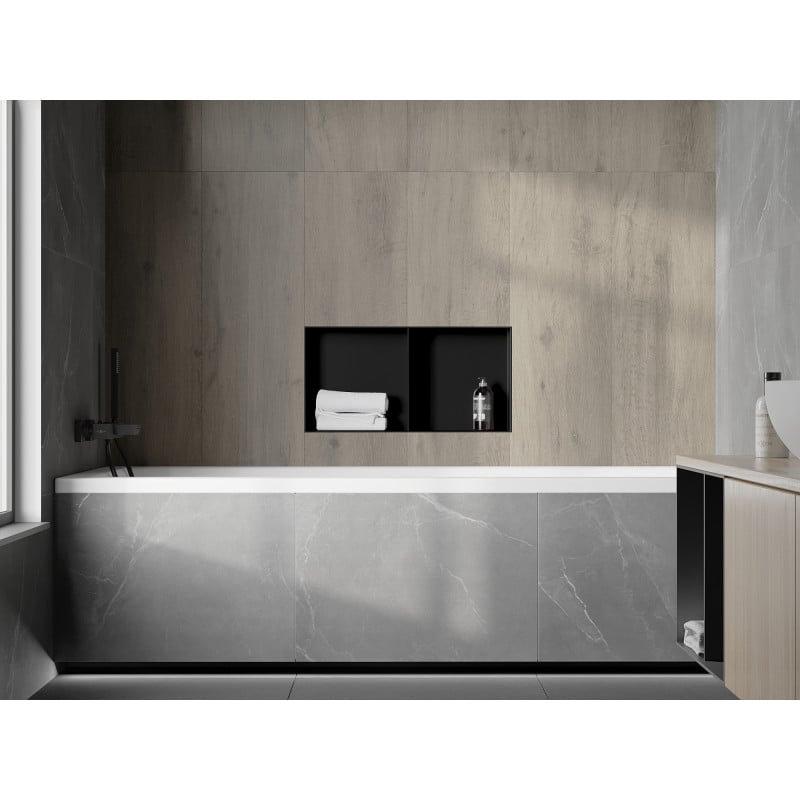 Mexen X-Wall-NR Nischenregal ohne Flansch mit Regalbrett 60 x 30 cm, schwarz - 1971603010S