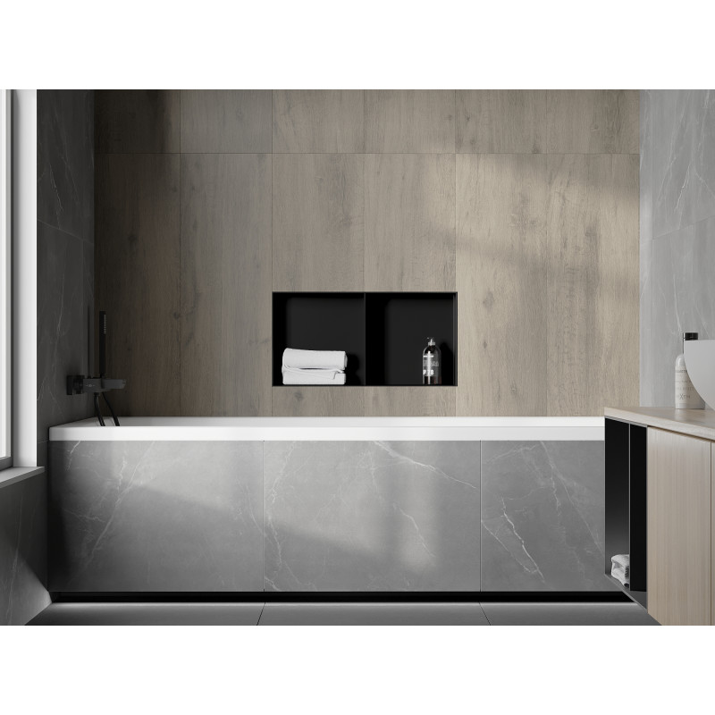 Mexen X-Wall-NR Nischenregal ohne Rahmen mit Regal 60 x 30 cm, schwarz - 1971603010S
