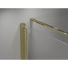 Mexen Mist-F faltbare Duschkabine links 85 x 85 cm, transparent, gold - 8A6T-085-085-50-00-L