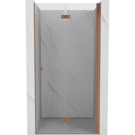 Mexen Mist-F Duschfaltüren rechts 110 cm, transparent, gebürstetes Kupfer - 8A6-110-000-65-00-P