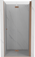 Mexen Mist-F Duschfaltüren rechts 110 cm, transparent, gebürstetes Kupfer - 8A6-110-000-65-00-P