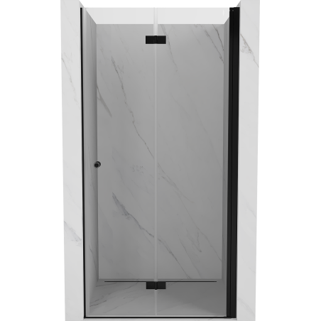 Mexen Mist-F Falttür Duschkabine rechts 80 cm, transparent, schwarz - 8A6-080-000-70-00-P