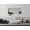 Mexen X-Wall-NR Nischenregal ohne Flansch 75 x 30 cm, weiß - 1921753010
