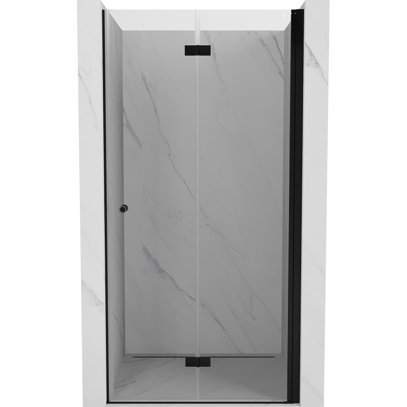 Mexen Mist-F Duschfaltür rechts 115 cm, transparent, schwarz - 8A6-115-000-70-00-P