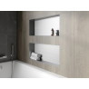 Mexen X-Wall-NR Nischenregal ohne Flansch 75 x 30 cm, Inox - 1911753010