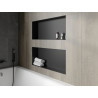 Mexen X-Wall-NR Nischenregal ohne Flansch 75 x 30 cm, schwarz - 1971753010