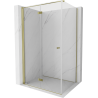 Mexen Mist-F Faltduschkabine links 85 x 100 cm, transparent, gold - 8A6T-085-100-50-00-L