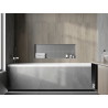 Mexen X-Wall-NR Nischenregal ohne Blende 90 x 30 cm, Inox - 1911903010