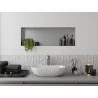 Mexen X-Wall-NR Einbauwandregal ohne Flansch 90 x 30 cm, Inox - 1911903010