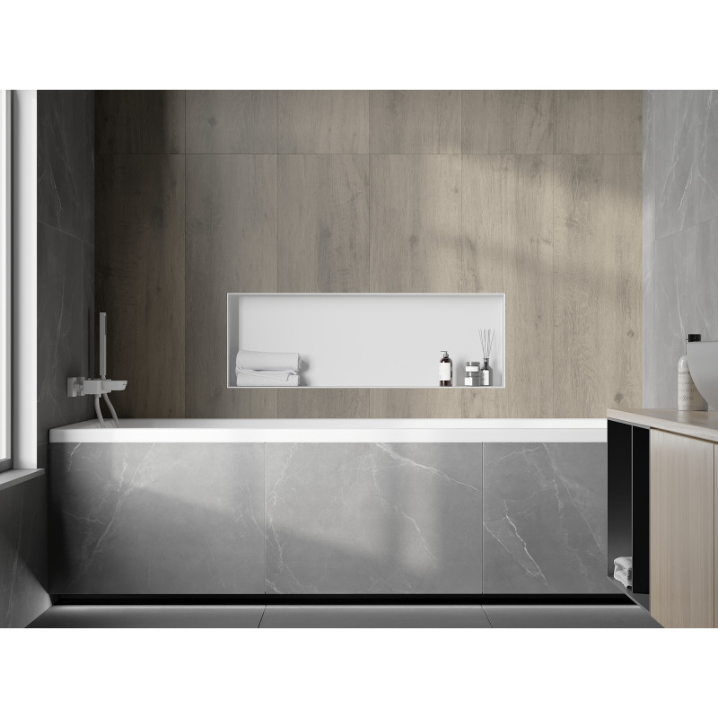Mexen X-Wall-NR Nischenregal ohne Flansch 90 x 30 cm, weiß - 1921903010