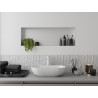 Mexen X-Wall-NR Nischenregal ohne Flansch 90 x 30 cm, weiß - 1921903010