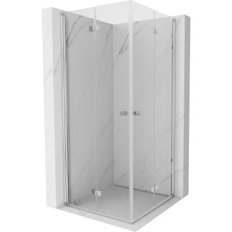 Mexen Mist-F Duo faltbare Duschkabine 105 x 105 cm, transparent, Chrom - 8A6-105L-105P-01-00