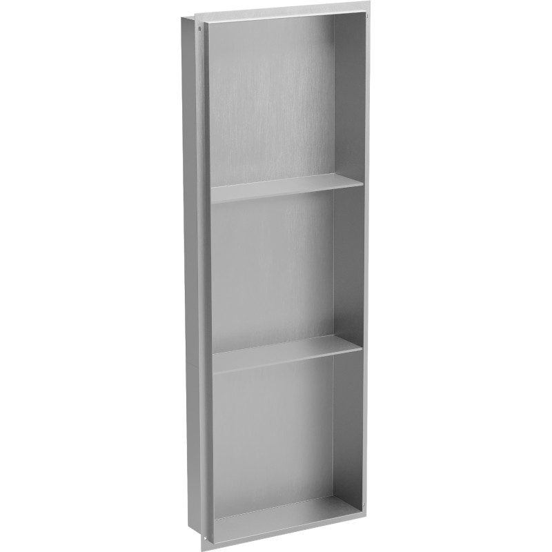 Mexen X-Wall-NR nischenregal ohne flansch mit regal 90 x 30 cm, inox - 1911903010S