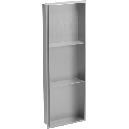 Mexen X-Wall-NR Einbauregal ohne Rahmen mit Ablage 90 x 30 cm, inox - 1911903010S