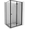 Mexen Mist-F Duschkabine klappbar rechts 90 x 80 cm, schwarzer Rahmen, schwarz - 8A6T-090-080-70-70-P