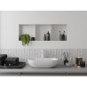 Mexen X-Wall-NR Nischenregal ohne Flansch mit Regal 90 x 30 cm, weiß - 1921903010S