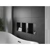 Mexen X-Wall-NR Nischenregal ohne Rand mit Regal 90 x 30 cm, schwarz - 1971903010S