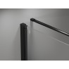 Mexen Mist-F faltbare Duschkabine rechts 110 x 95 cm, schwarzer Rahmen, Schwarz - 8A6T-110-095-70-70-P