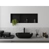 Mexen X-Wall-NR Nischenregal ohne Rand mit Regal 90 x 30 cm, schwarz - 1971903010S