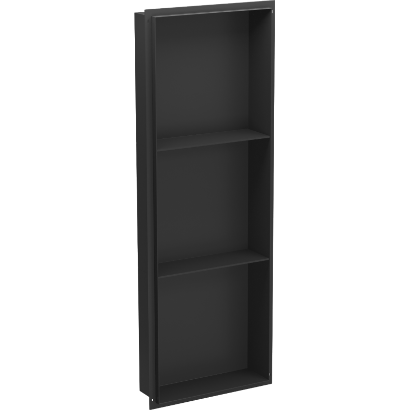 Mexen X-Wall-NR Nischenregal ohne Rand mit Regal 90 x 30 cm, schwarz - 1971903010S