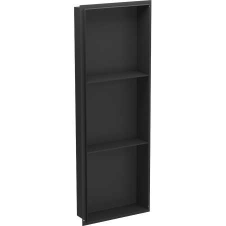 Mexen X-Wall-NR Nischenregal ohne Rand mit Regal 90 x 30 cm, schwarz - 1971903010S